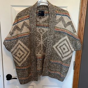 American Eagle open front woven cardigan